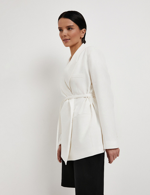 Белый женский жакет MASCOTTE 835-6101-2701 | ракурс 3