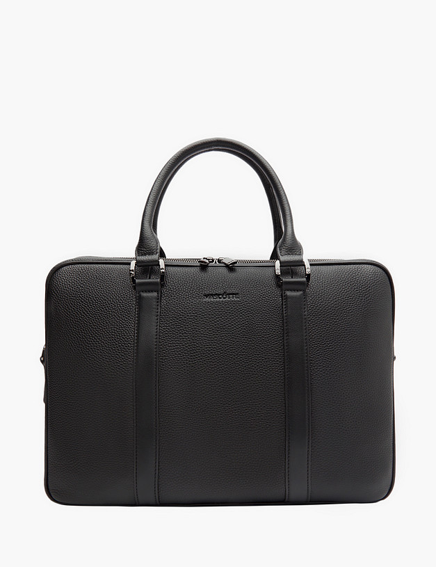 Черный мужской портфель MASCOTTE 602-3121-102 | ракурс 2