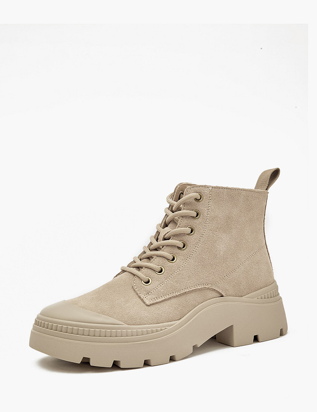 Бежевые женские ботинки MASCOTTE 234-325921-0208 | ракурс 3 Бежевые женские ботинки MASCOTTE 234-325921-0208 | ракурс 3