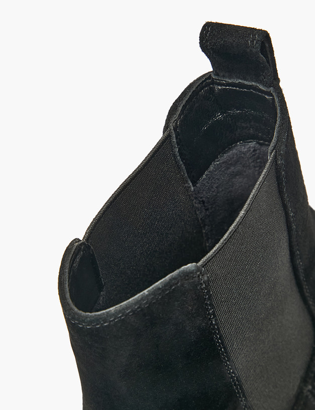 Черные женские казаки с вышивкой MASCOTTE 233-520922-0602 | ракурс 6