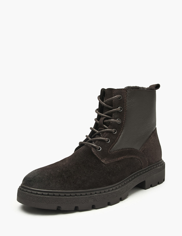 Коричневые мужские зимние ботинки MASCOTTE 22-521031-3260M | ракурс 2