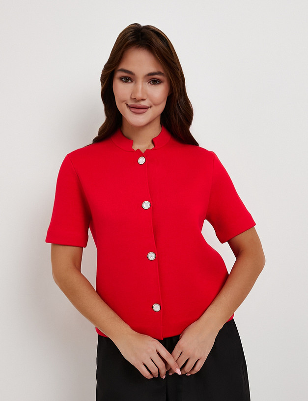 Красный женский кардиган MASCOTTE 852-6119-2405 | ракурс 3