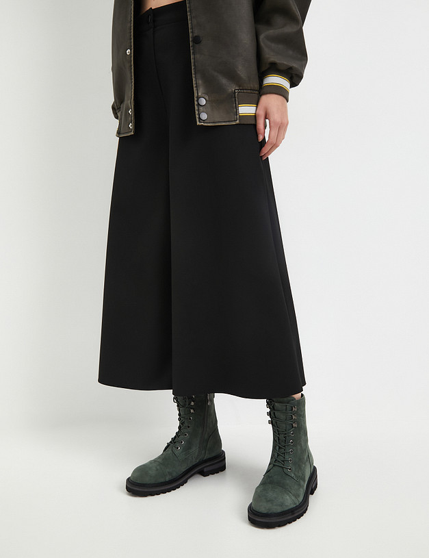 Зеленые женские ботинки из велюра MASCOTTE 15-3205521-4606M | ракурс 1