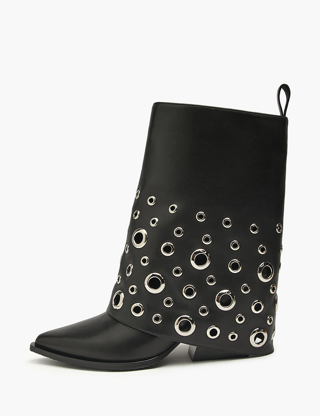 Черные женские казаки MASCOTTE 15-522921-0102 | ракурс 1