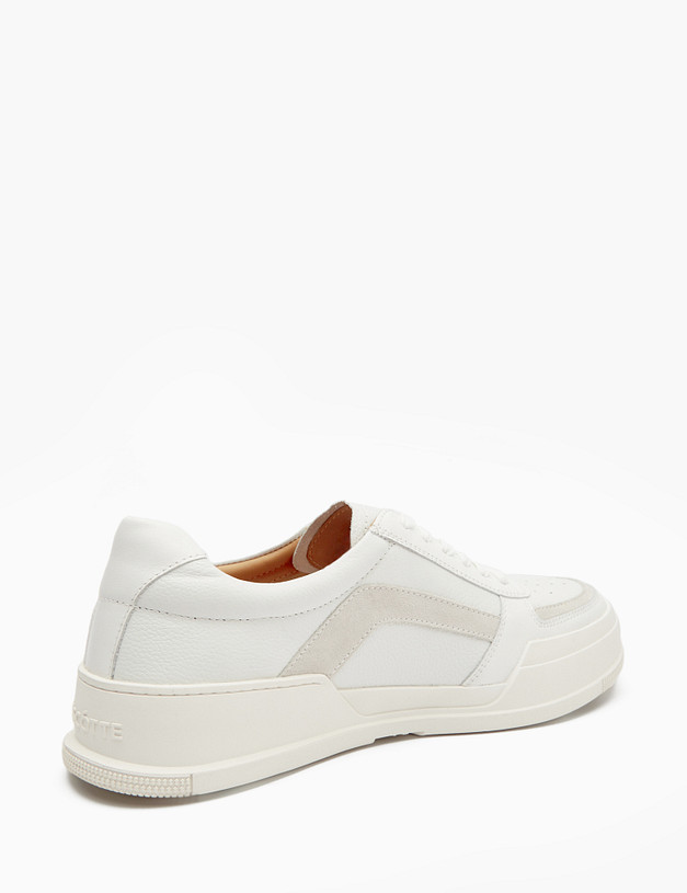 Белые мужские кеды из кожи MASCOTTE 22-5111812-0101 | ракурс 3