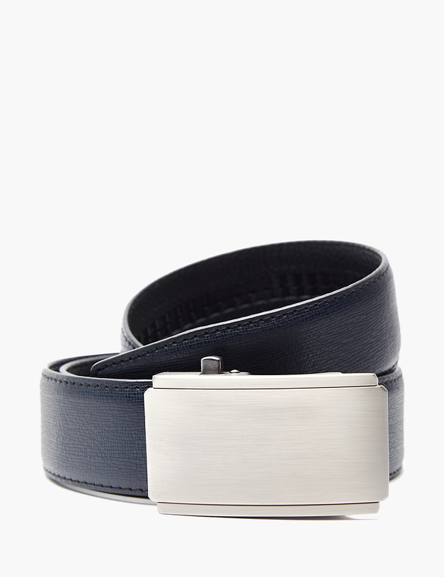 Синий мужской ремень MASCOTTE 727-4115-603 | ракурс 2