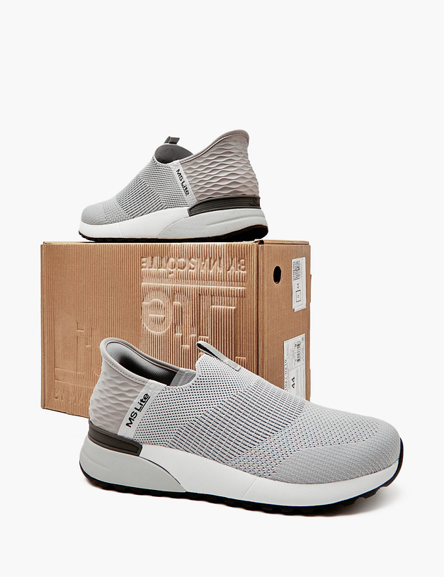 Серые мужские кроссовки MASCOTTE 64-4191021-0210 | ракурс 8