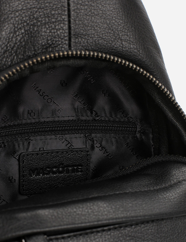Черная мужская сумка-слинг MASCOTTE 604-1121-102 | ракурс 4