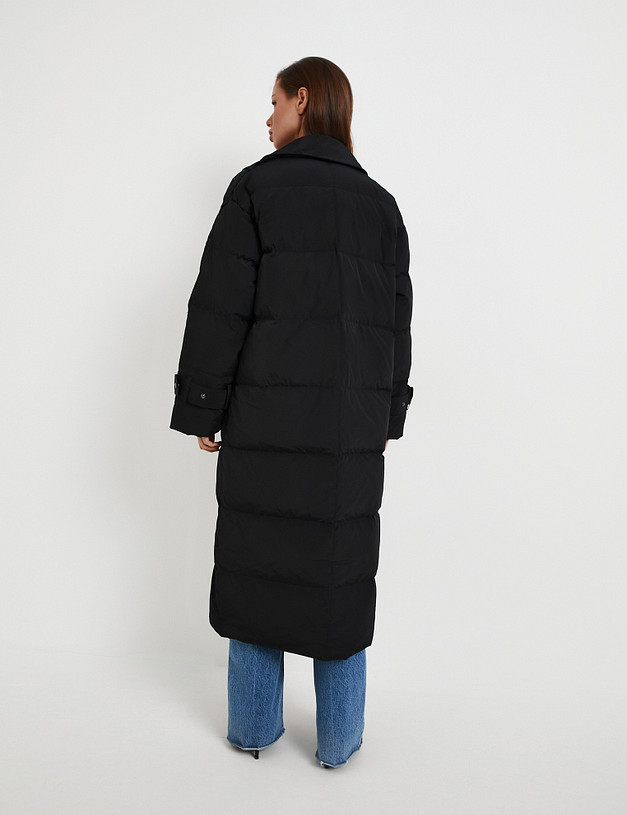 Черное женское пальто MASCOTTE 852-5223-2402 | ракурс 5