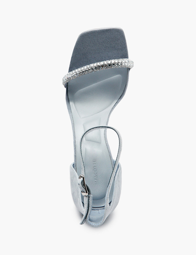 Голубые женские босоножки MASCOTTE 126-511812-0611 | ракурс 4