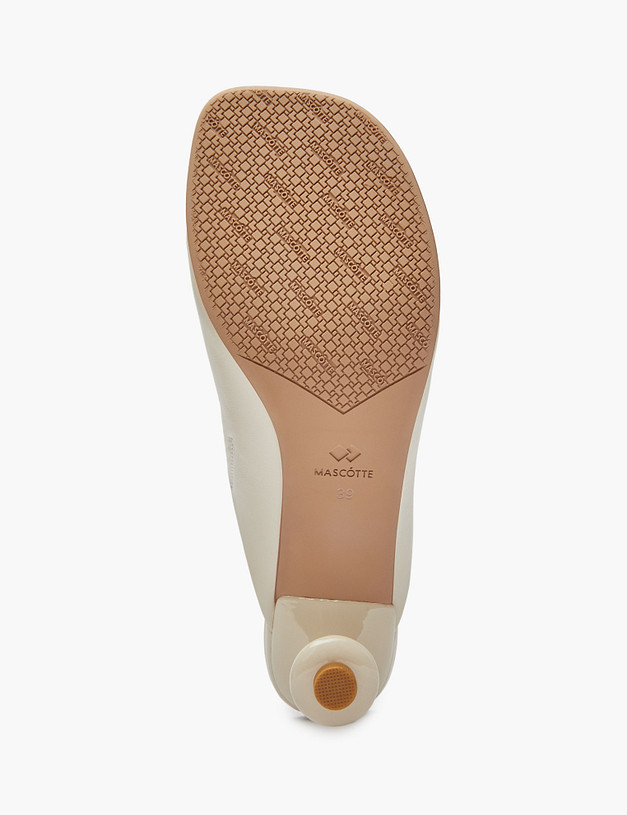 Молочные женские мюли MASCOTTE 15-511911-0501 | ракурс 5