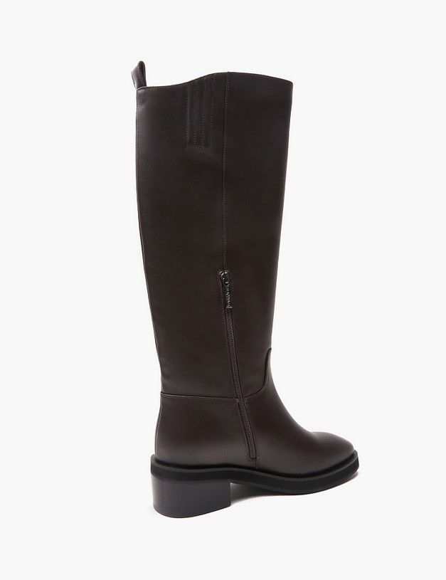 Темно-коричневые женские сапоги MASCOTTE 172-4240221-7160M | ракурс 5 Темно-коричневые женские сапоги MASCOTTE 172-4240221-7160M | ракурс 5