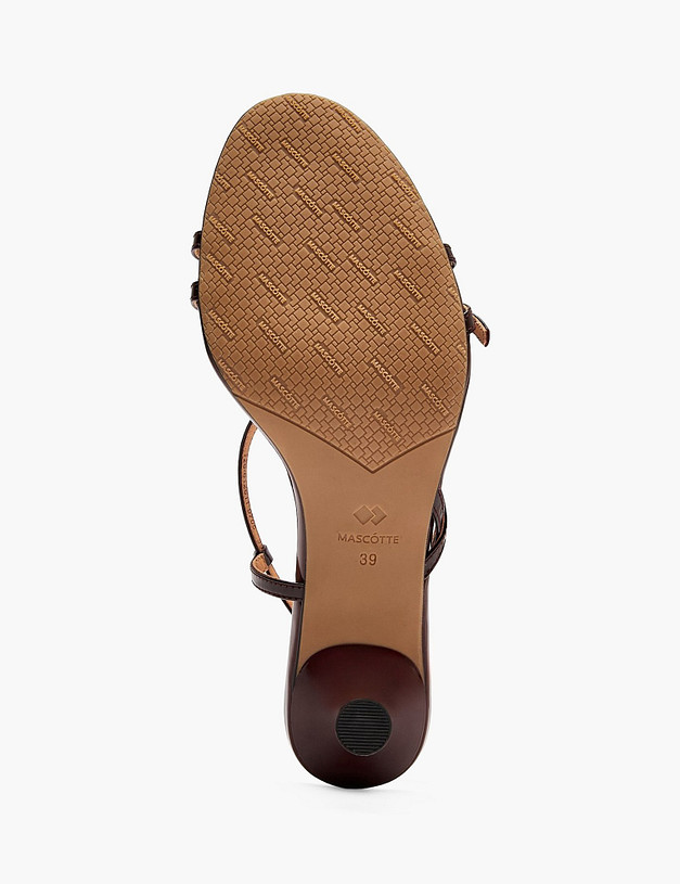 Бордовые женские босоножки MASCOTTE 126-612611-0705 | ракурс 6