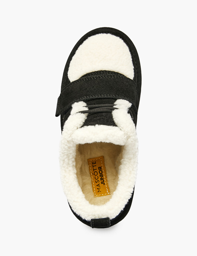 Черно-белые детские угги MASCOTTE 98-521051-0202 | ракурс 5