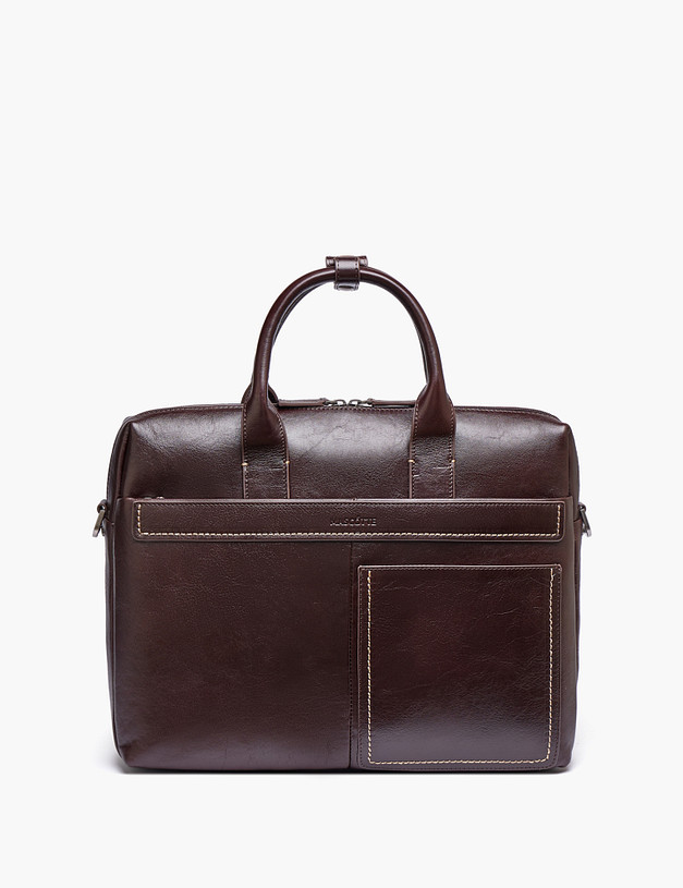 Коричневый мужской портфель MASCOTTE 602-5226-109 | ракурс 2