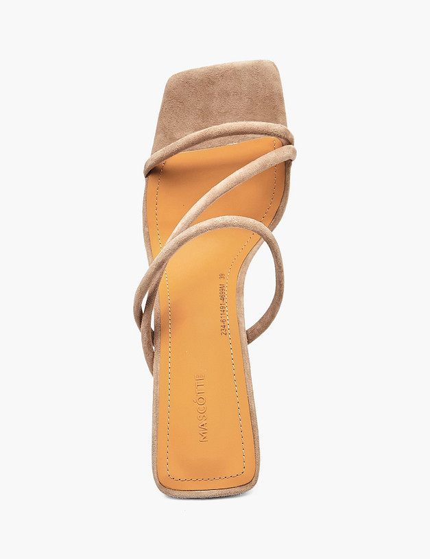 Серо-бежевые женские сабо MASCOTTE 234-611491-4699M | ракурс 4