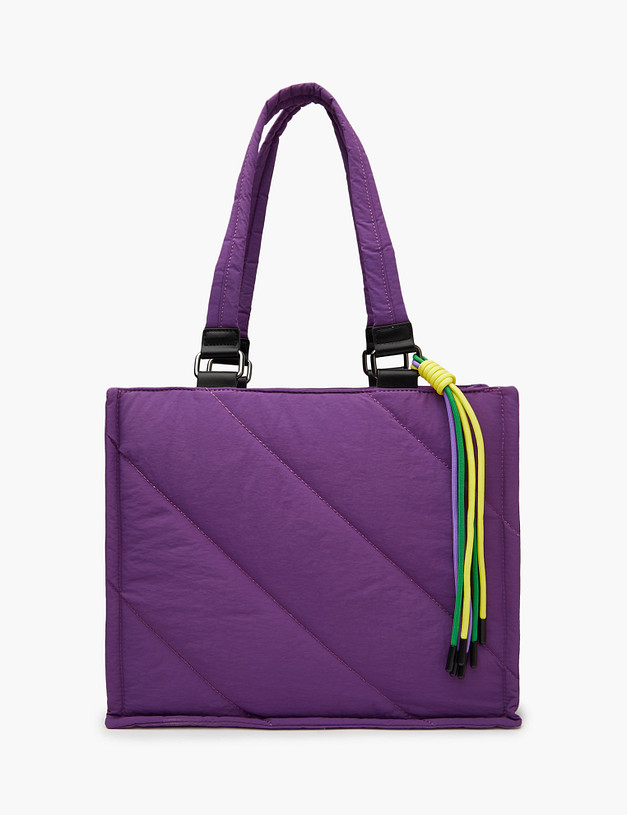 Фиолетовая женская сумка-шоппер MASCOTTE 670-3205-207 | ракурс 3