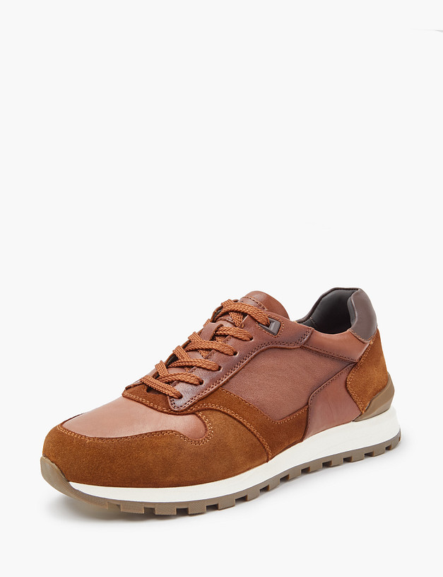 Коричневые мужские зимние кроссовки MASCOTTE 58-3212333-4195M | ракурс 3