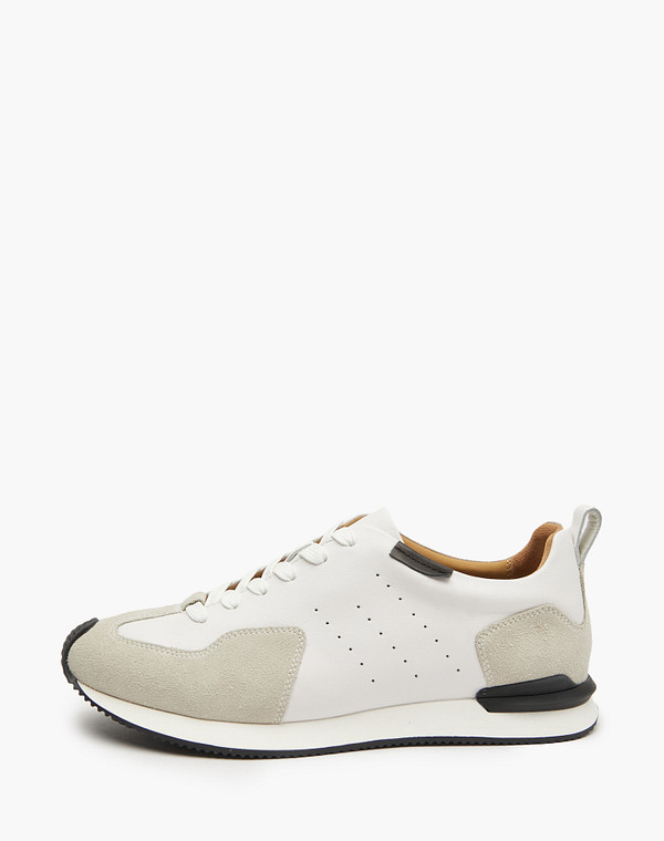 22-512712-0101 Полуботинки для активного отдыха мужские нат.кожа-велюр/нат.кожа бел-молочн, Mascotte