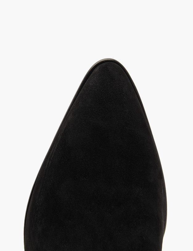 Черные женские казаки из нубука MASCOTTE 126-3203924-0302 | ракурс 4