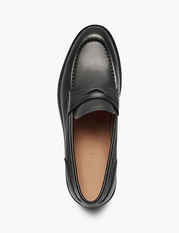 Черные мужские лоферы MASCOTTE 22-611411-0102 | ракурс 4