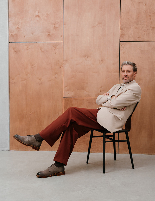 Коричневые мужские дерби MASCOTTE 175-510814-4667M | ракурс 1