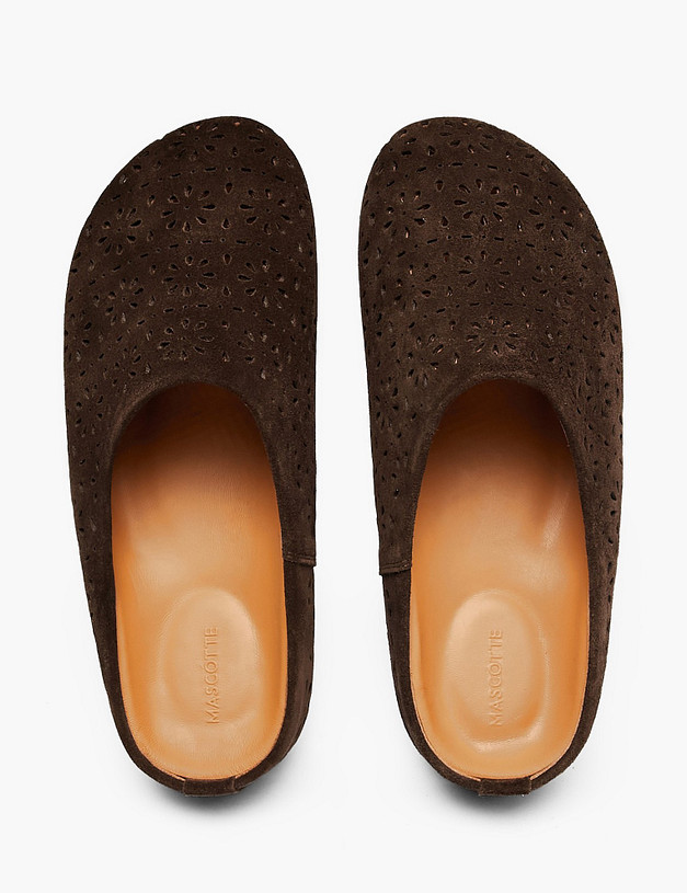 Коричневые женские сабо MASCOTTE 234-618711-2236M | ракурс 4