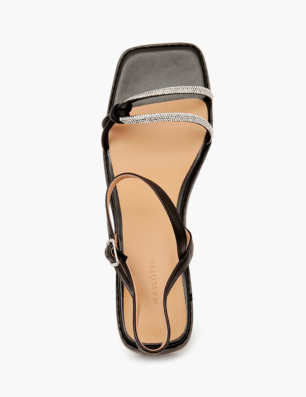 Черные женские сандалии MASCOTTE 126-411011-0602 | ракурс 5 Черные женские сандалии MASCOTTE 126-411011-0602 | ракурс 5