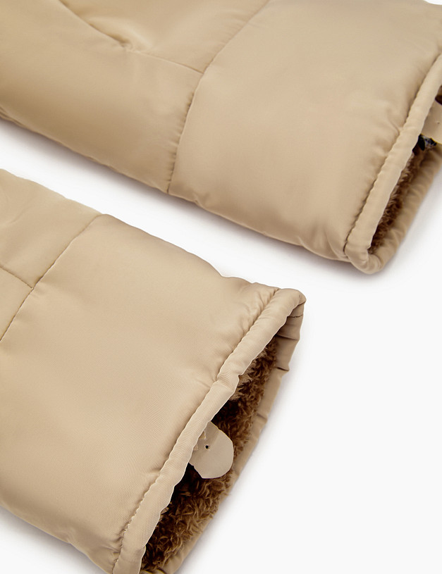 Бежевые женские варежки MASCOTTE 717-2218-2408 | ракурс 4 Бежевые женские варежки MASCOTTE 717-2218-2408 | ракурс 4