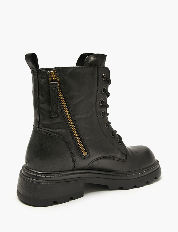 Черные женские зимние ботинки MASCOTTE 234-522031-0102 | ракурс 3