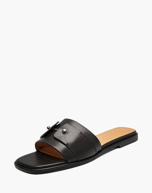 94-5164711-7100M Туфли летние женские нат.кожа/нат.кожа черн, Mascotte