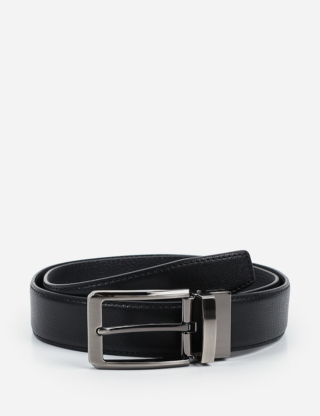 Черный мужской ремень MASCOTTE 727-0110-102 | ракурс 2 Черный мужской ремень MASCOTTE 727-0110-102 | ракурс 2