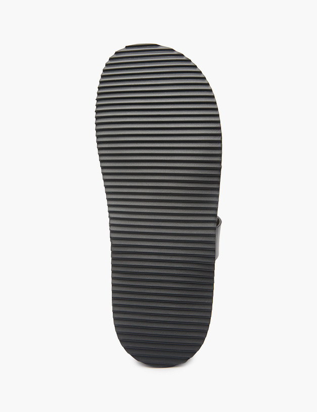 Черные кожаные женские сабо MASCOTTE 126-514011-0102 | ракурс 5