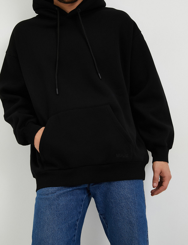 Черное мужское худи MASCOTTE 234-3360-2602 | ракурс 5
