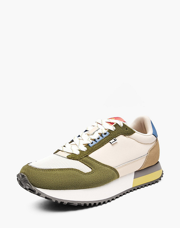 181-512421-0208 Полуботинки для активного отдыха женские текстиль-велюр/текстиль молочн-зелен, Lite by Mascotte