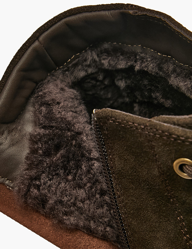 Коричневые мужские зимние ботинки MASCOTTE 142-521231-2228M | ракурс 6 Коричневые мужские зимние ботинки MASCOTTE 142-521231-2228M | ракурс 6