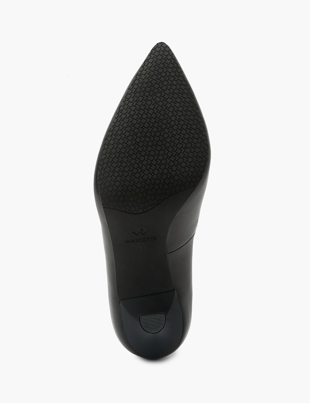 Черные кожаные женские туфли MASCOTTE 172-318711-3501M | ракурс 5