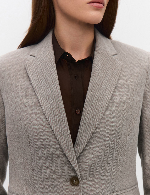 Бежевый женский жакет  MASCOTTE 885-5203-2409 | ракурс 3