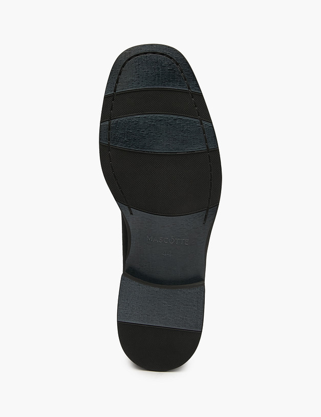 Черные мужские дерби из велюра MASCOTTE 175-520711-0602 | ракурс 5