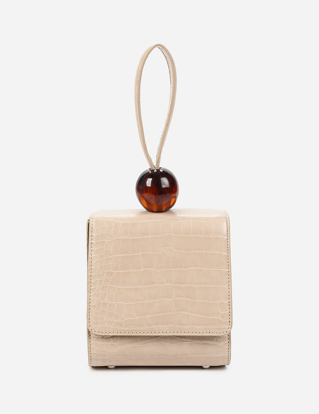 Бежевая женская сумка кросс-боди MASCOTTE 626-1108-608 | ракурс 2