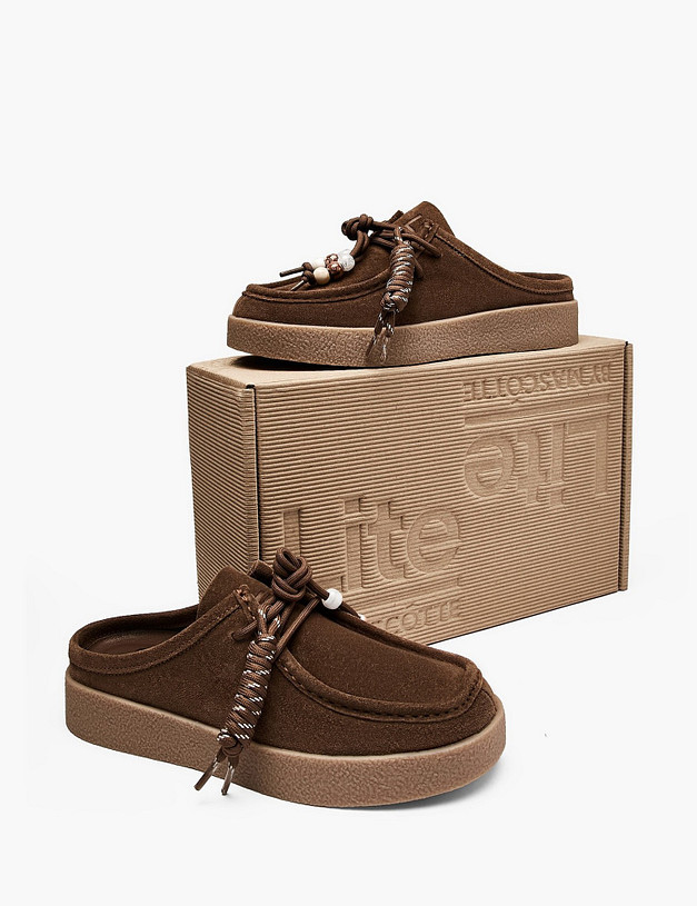 Коричневые женские сабо MASCOTTE 98-611921-0209 | ракурс 6