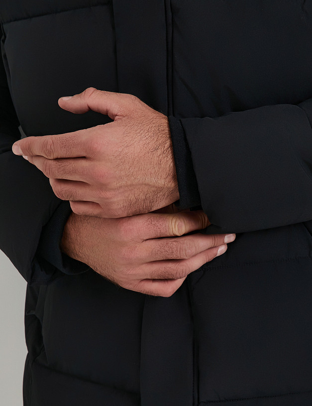 Черный мужской пуховик MASCOTTE 834-5209-2402 | ракурс 4