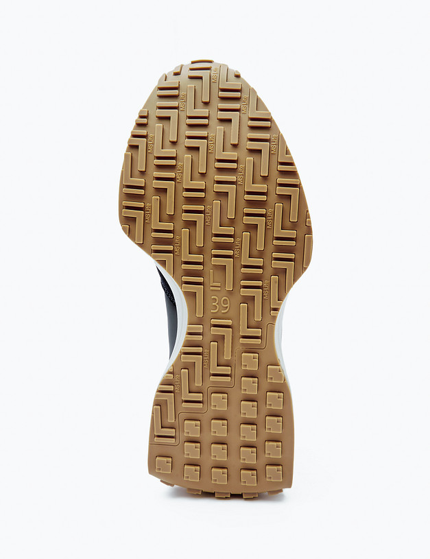 Синие женские кроссовки с молочными вставками MASCOTTE 234-414121-0201 | ракурс 5