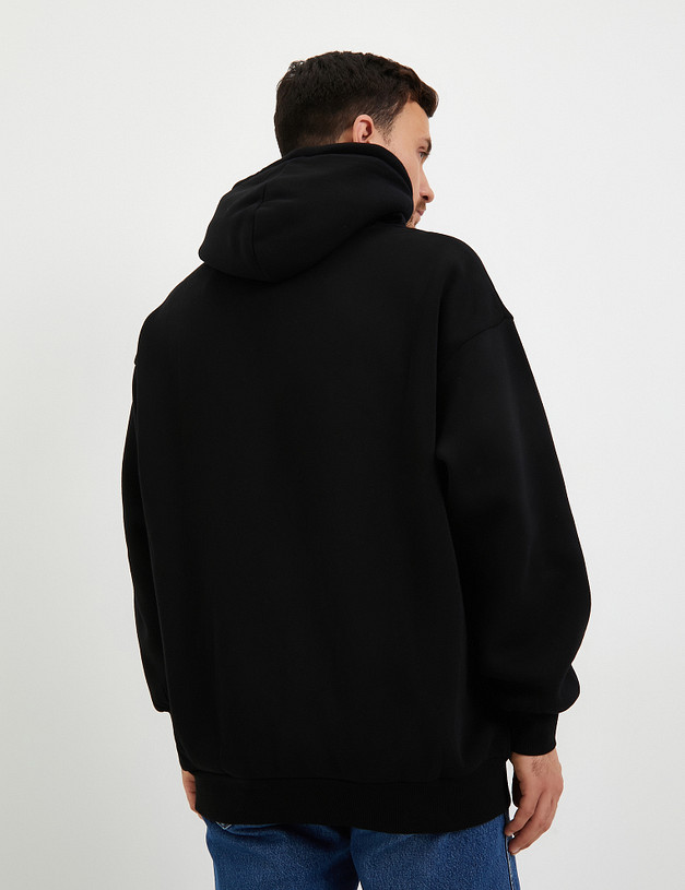 Черное мужское худи MASCOTTE 234-3360-2602 | ракурс 8
