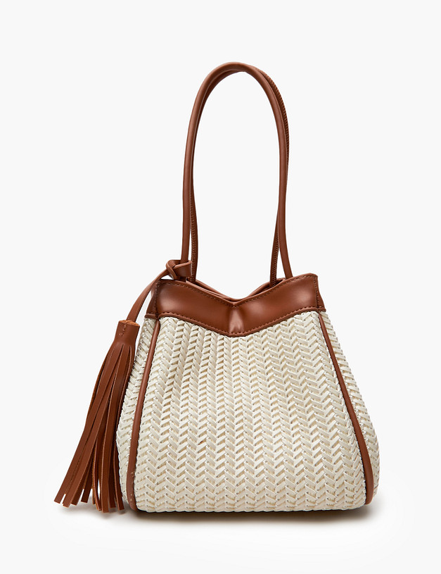 Молочная женская сумка MASCOTTE 647-4118-201 | ракурс 2 Молочная женская сумка MASCOTTE 647-4118-201 | ракурс 2