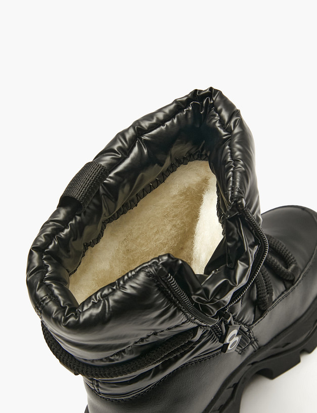 Черные зимние ботинки для девочек MASCOTTE 98-524651-0202 | ракурс 7