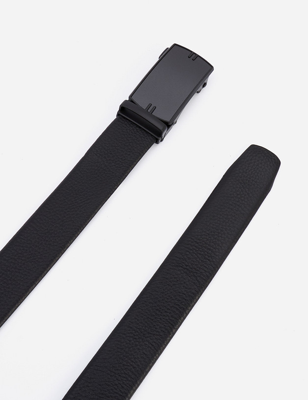 Черный мужской ремень MASCOTTE 727-1209-102 | ракурс 3 Черный мужской ремень MASCOTTE 727-1209-102 | ракурс 3