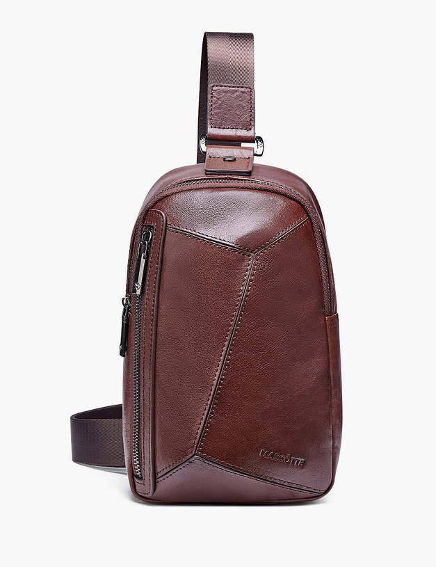 Коричневая мужская сумка MASCOTTE 604-5121-109 | ракурс 4