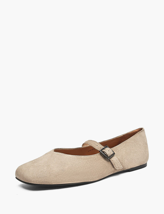 Бежевые женские туфли Мэри Джейн MASCOTTE 233-613711-0608 | ракурс 2