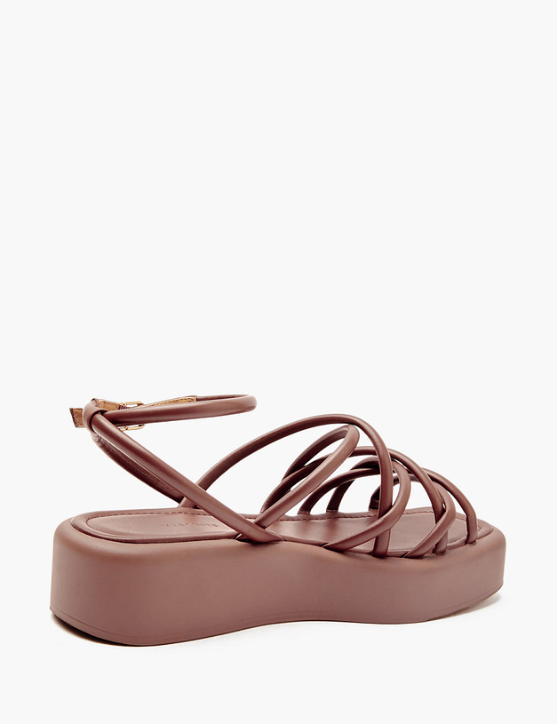 Коричневые женские сандалии MASCOTTE 126-311562-0609 | ракурс 4 Коричневые женские сандалии MASCOTTE 126-311562-0609 | ракурс 4